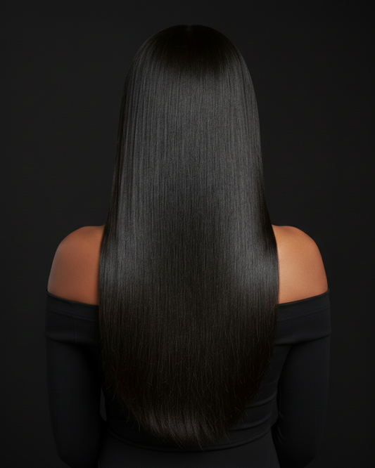 NATURAL COLOR + BLACK WIG UNIT